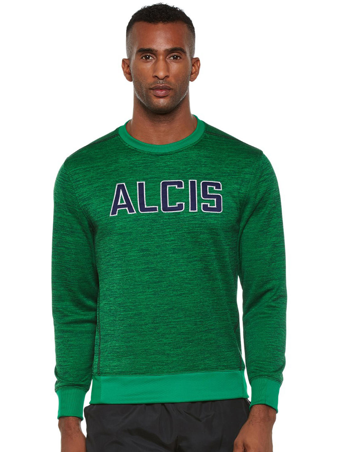 Alcis Mens Green Sweat Shirt 115MSS149