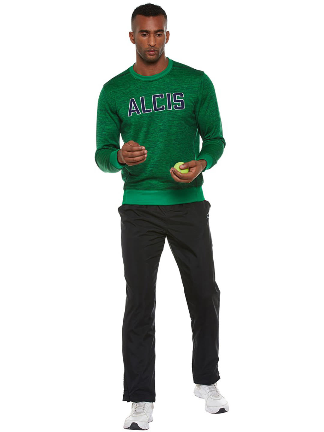 Alcis Mens Green Sweat Shirt 115MSS149