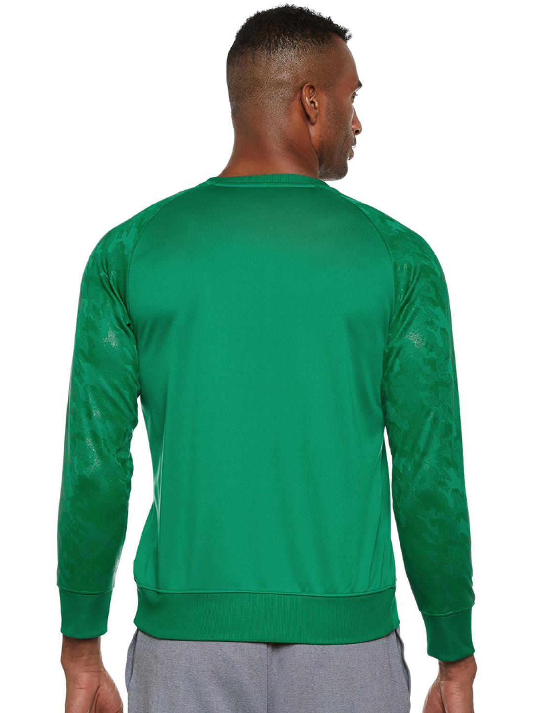 Alcis Men Green Solid Sweatshirt 129MSS379