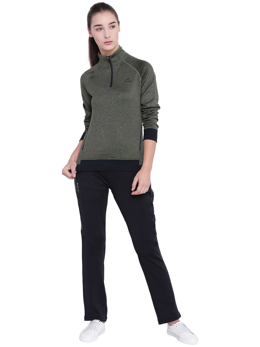 Women Solid Black Sweatshirts