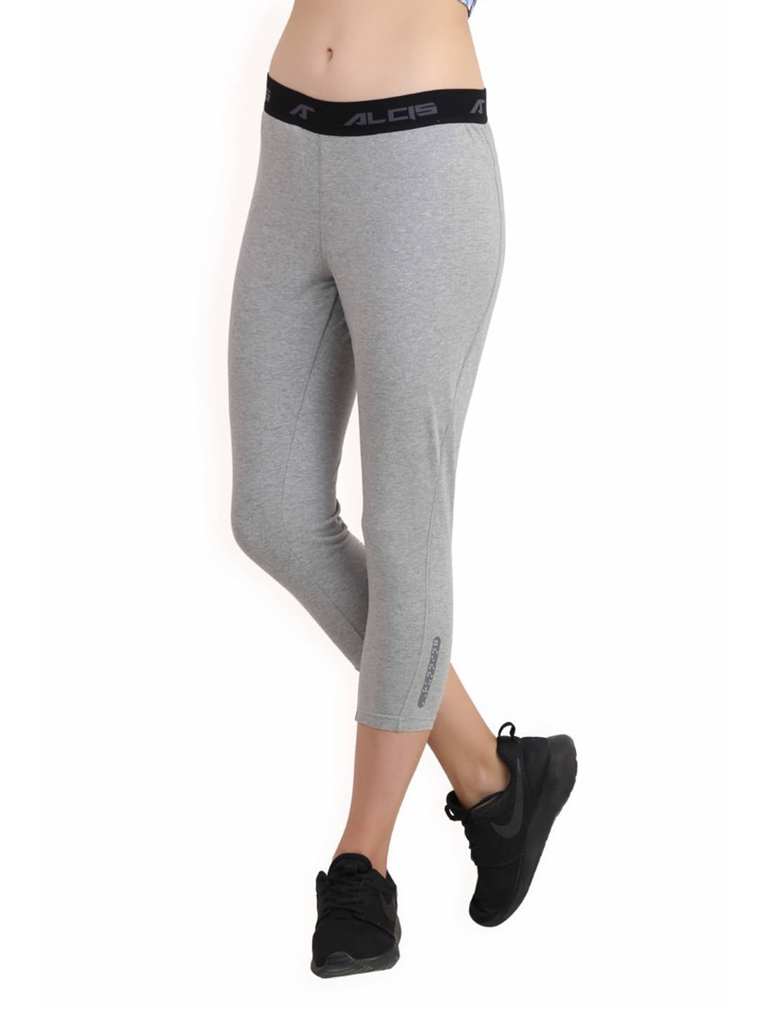 Alcis Womens Solid Grey Legging ALWPA152460