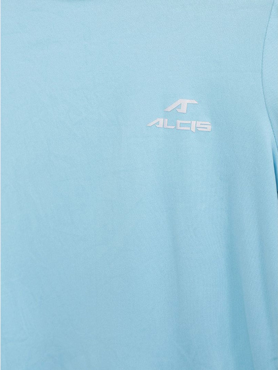 Alcis Boys Blue Solid Round Neck T-shirt