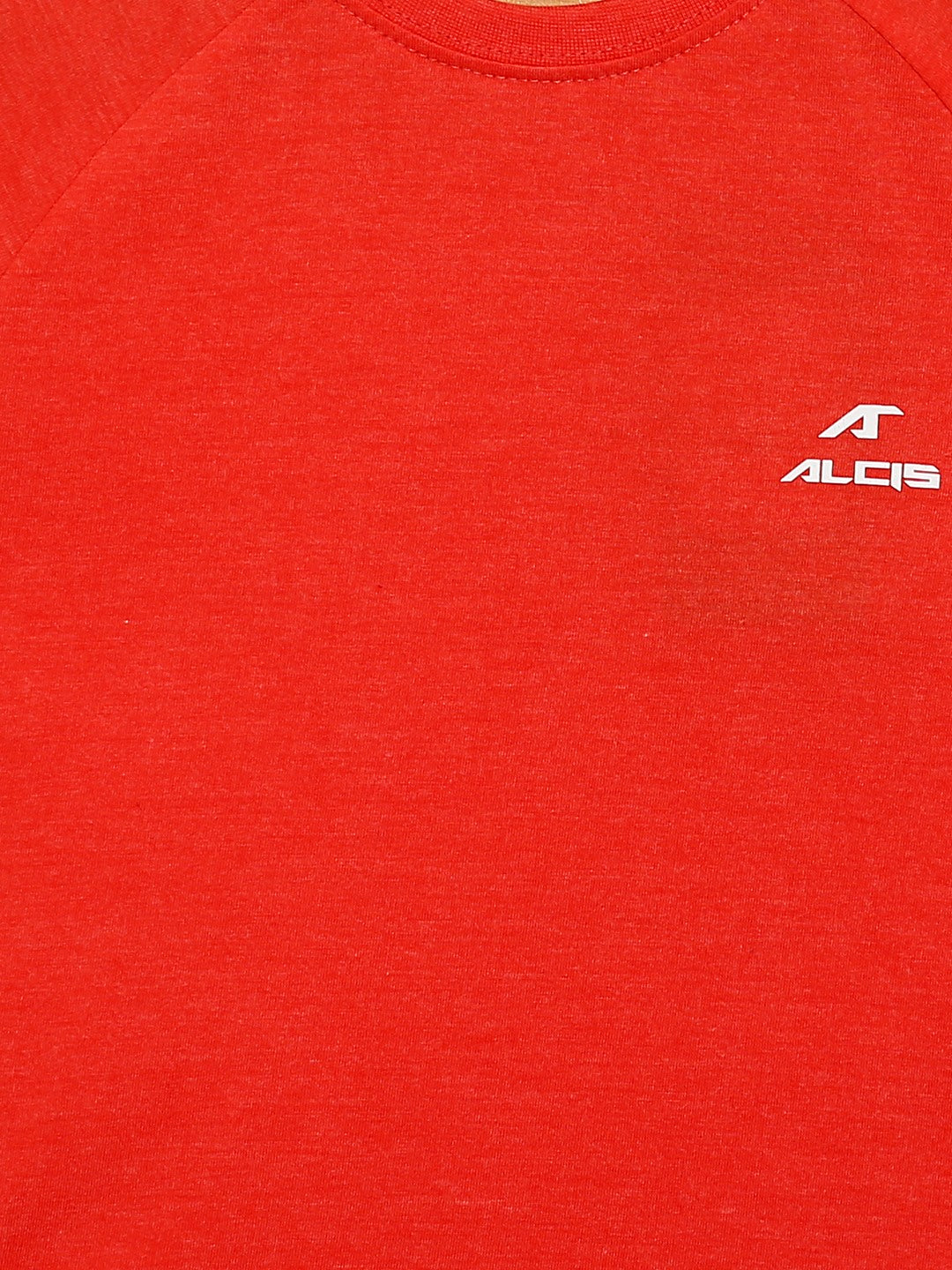 Alcis Boys Coral Orange Back Print Detail Round Neck T-shirt