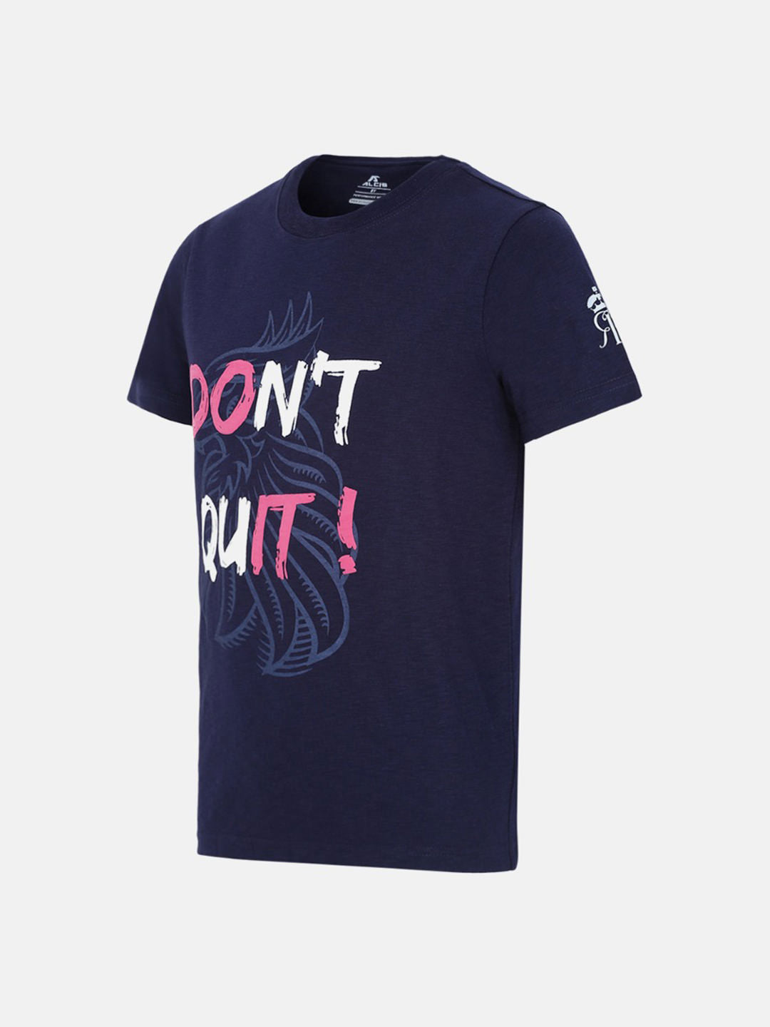 Alcis Boys Rajasthan Royals Blue Printed Round Neck T-shirt