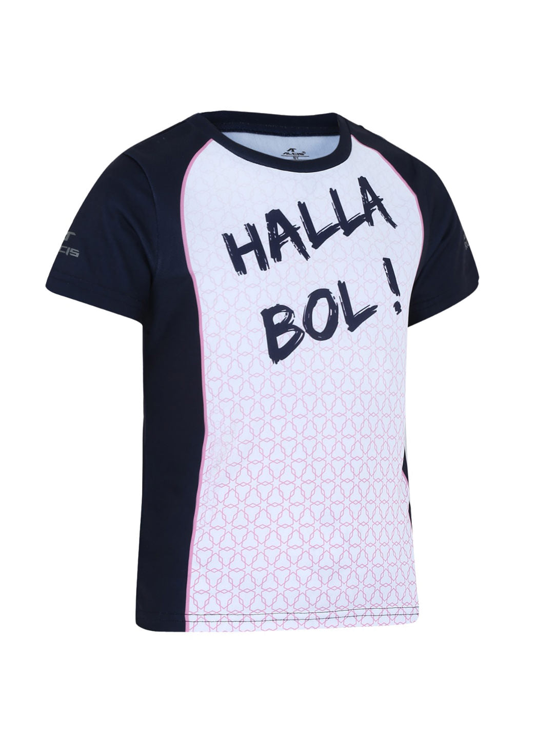 Alcis Boys Rajasthan Royals White Printed Round Neck T-shirt