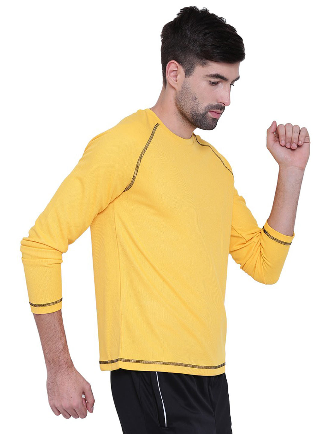 Alcis Mens Yellow Sweat Shirt 110MTE134