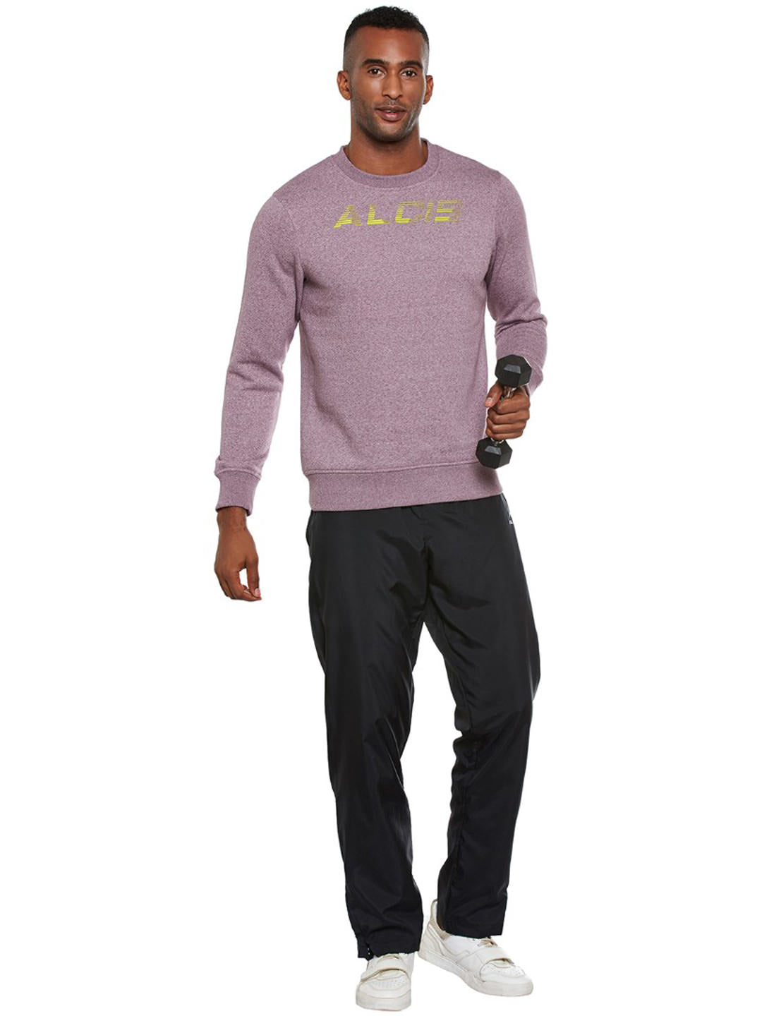 Alcis Mens Purple Sweat Shirt 114MSS147