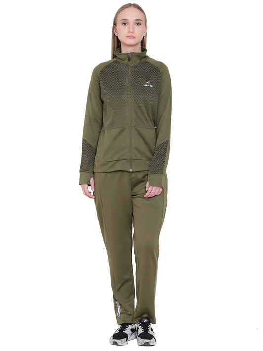 Women Solid Grey Tracksuits