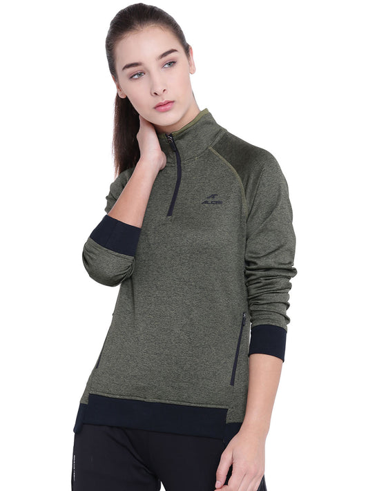 Women Solid Black Sweatshirts