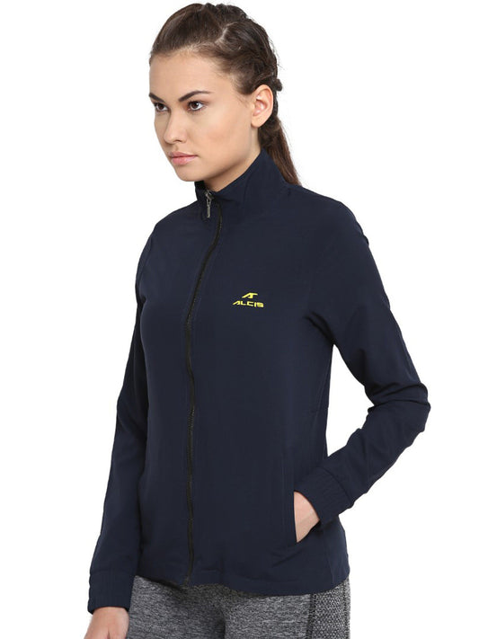 Alcis Womens Solid Blue Sweat Shirt 338WSS316