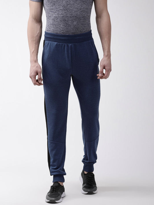 Men Blue Solid Track Pant