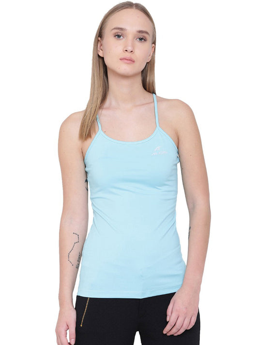 Alcis Lean Strap Back Blue Tank Top